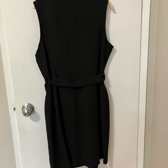 New with tags Sharagano sleeveless shirt dress with gold details - Picture 3 of 8